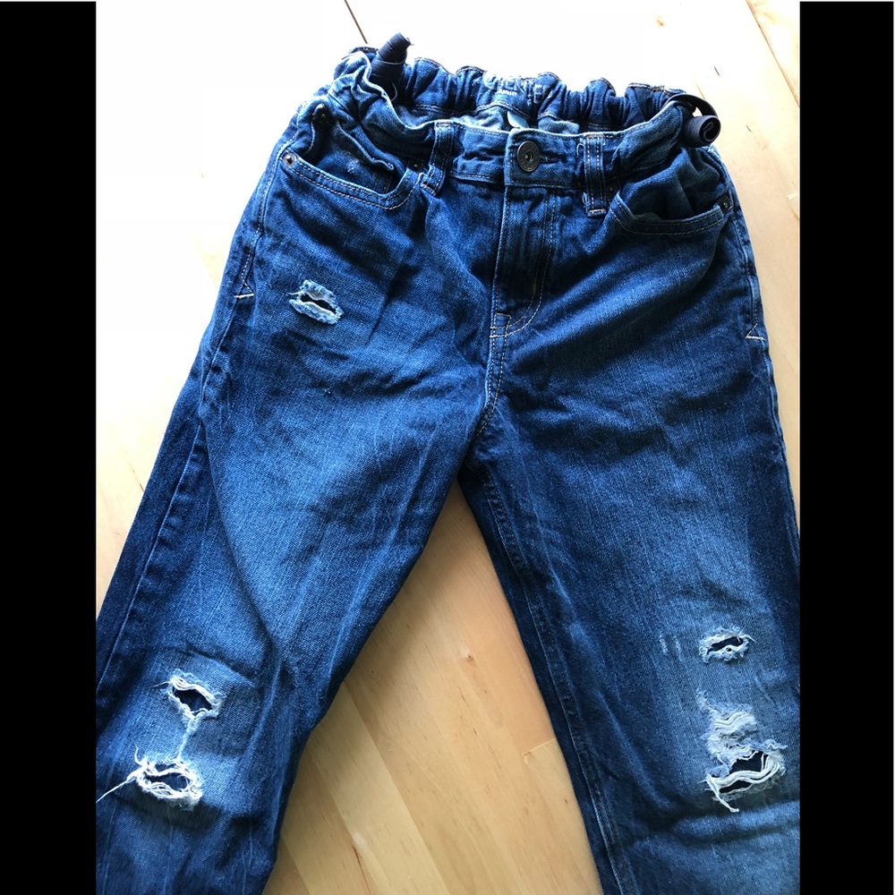 Distressed jeans